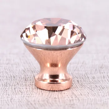 8pcs K9 Cristal de Diamant Buton Crescut de Aur Mobilier de Bucatarie Dulapuri Sertar Mânere Dulap Trage Dulap Decor Mâner