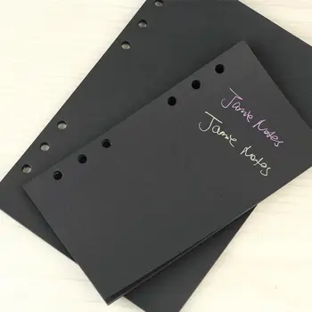 A5 A6 Notebook-Umplere, Pagina De Papetărie Negru Hârtie Goală Pentru Planificatorul De Schite De Epocă Jurnal Cartea Scoala De Aprovizionare De Birou Papelaria