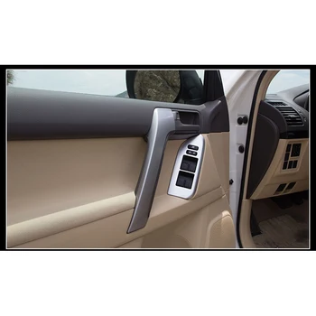 Abs mașină fereastra control panel ornamente pentru toyota land cruiser prado 2010 2011 2012 2013 2016 2017