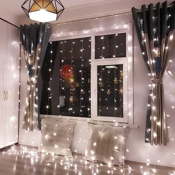 AC220V 2x2M 180 LED-uri sloi de gheață Cortina Șir de Lumini de Basm de Crăciun de Crăciun de Nunta de Decorare acasă petrecere in Gradina Ghirlanda Decor
