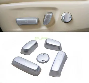 Accesorii ABS Matt scaun Auto buton de ajustare a acoperi trim 5pcs pentru Toyota Highlander