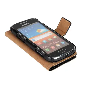 Ace2 portofel din Piele de caz Pentru Samsung Galaxy Ace 2 i8160 caz de Lux, Flip Cover Pentru Samsung Ace 2 i8160 cartelei toc GG