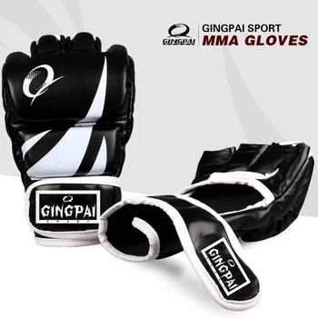 Adult Gros Mănuși de Box MMA mănuși de jumătate-deget Sanda Taekwondo saci de Nisip sac de box Mănuși de Formare Profesională Echipamente