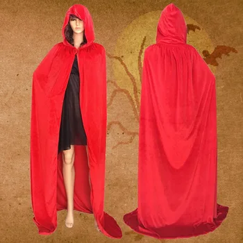 Adult Vrăjitoare, star wars mantie Roșie Negru de Halloween copil Pelerine Capota și Scurte de Costume de Halloween pentru Femei Barbati