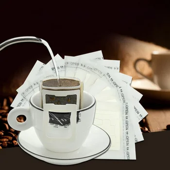 Agățat de Ureche de Cafea Filtru, Filtru cu Sac Net de hârtie de Filtru prin Picurare Tip Cafea Unelte Accesorii pastă de Lemn