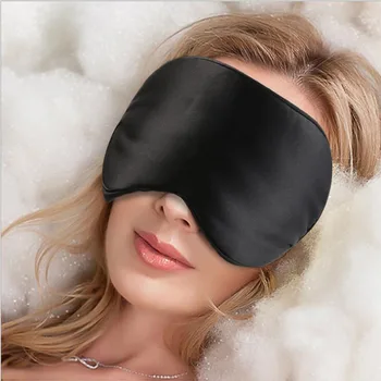Alae nas de Lux Mătase de Călătorie Portabil Somn Masca de Ochi Restul de Ajutor Capac Moale Ochi Patch-uri de vânzare Fierbinte Mască Mască de Dormit Caz MR079