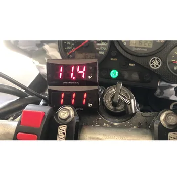 Albastru/Rosu Universale Accesorii Pentru Motociclete Termometru Instrumente De Temperatură Apă Temperatură Contor Pentru Curse Și Scootor