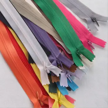Alipress 40cm Invizibil Fermoare mix de culoare 50PCS 3# DIY Bobina Nailon Fermoar Pentru Cusut Perna/Înapoi Instrumente personalizate