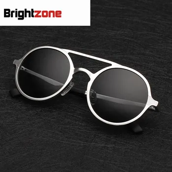 Aluminiu Magneziu Lumină Polarizată ochelari de Soare Ochelari rotunzi Conduce O Masina ochelari de Soare cu Mașina Oglindă oculos gafas de sol