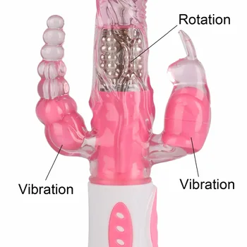 Anal Margele Plug Iepure Învolburat Vibrator Vibrator,Sex Swing Rotație Vibrator pentru femei,Clitorisul Stimularea Vaginului Orgasm Masaj