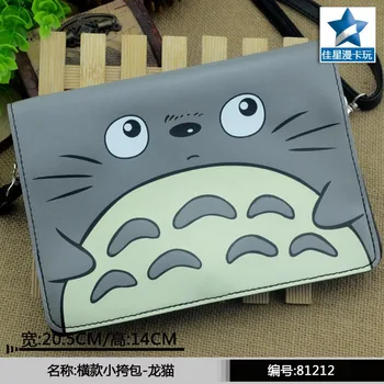 Anime-Ul Japonez Vecinul Meu Totoro Orizontală Flap Crossbody Ghiozdane/Singură Geantă De Mână/Mini Messenger Bag/Geantă De Umăr
