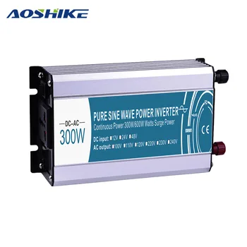 Aoshike Undă Sinusoidală Pură invertor Auto DC12V să AC220V 110V Inversor de Putere Invertor Auto USB Încărcător Auto de Putere Convertor de Tensiune