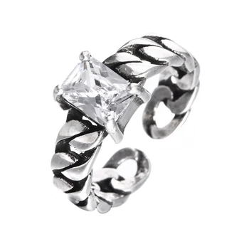 Argint 925 argint thai strălucitoare cz zircon moda doamnelor'finger inele de nunta pentru femei bijuterii cadou femei ieftine inel