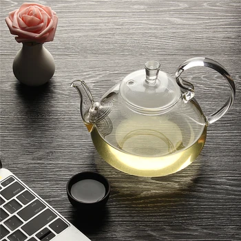 Arshen Elegant Floare De Cafea, Ceainic Chinezesc Ceainic De Sticlă Rezistente La Căldură De Sticlă Ceainice Kung Fu Ceainic Cu Filtru Pentru Ceai