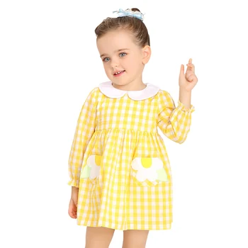 AuroraBaby Fete Rochie Denim Drăguț Fox Dot Model cu Maneci Lungi Fată Copilul de Îmbrăcăminte 2-9Yrs Rochie de Petrecere Vestidos de fiesta