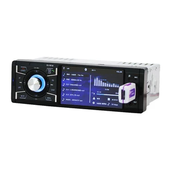 Autoradio bluetooth car audio player auto tuner radio 1 DIN cu HD Ecran Digital FM MP3 MP4 Player Imagine Inversă SD USB Încărcător