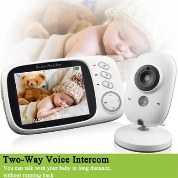 Babykam Baby Monitor baba electronice monitoare pentru copii cu 3.2 inch LCD IR viziune de Noapte 2 mod de a vorbi 8 cântece de Leagăn monitorizare a Temperaturii