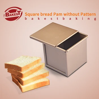BAKEST Golden Square cutii de Pâine Prăjită Pâine Pan Aliaj de Aluminiu produse de patiserie de copt instrumente de decorare copii