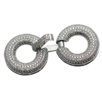 Beadsnice Bijuterii DIY Ori Peste Incuietoare de Argint 925 Cubic Zirconia Bijuterii Conector Colier Componente ID 35282