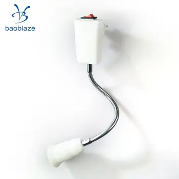 Bec LED E27 Lampă Soclu Adaptor Flexibil Titular cu Comutator On/Off 40cm UE Plug