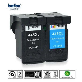 Befon Re-Fabricate 445 446 XL Înlocuire a Cartușului de Cerneală pentru Canon PG-445 CL-446 PG445 CL446 pentru ip2840 MG2440 2540 2940 494
