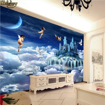 Beibehang Foto Personalizat Tapet Mural Europene 3d Sala de Înger Scara Paradisului Perete de Fundal papel de parede tapet 3d