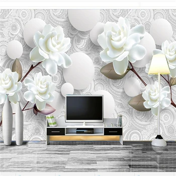Beibehang Personalizate wallpaper 3D foto picturi tridimensionale minimalist de fundal de flori de perete camera de zi dormitor tapet 3d
