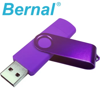 Bernal OTG pen drive Usb flash drive smartphone 4GB 8GB 16GB 32GB 64GB pendrive culoare rotativ usb 2.0 flash drive pentru telefonul inteligent