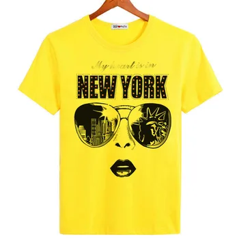 BGtomato New york cool ochelari de soare moda tricouri pentru Personalitatea omului nou design fierbinte de vânzare tricouri casual Brand topuri tricouri