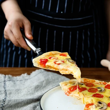 Bicarbonat de Instrumente de Înaltă Calitate Durabil cortador de Pizza cutter Lopata Cutit din Otel Inoxidabil Avansat se Ocupă de Tort restaurant