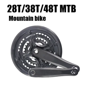 Biciclete rutier 170MM Mountain Bike Angrenajul 42T-34T-24T/48T-38T-28T Triple Foaia Lanț Roți din Aliaj de Aluminiu cu pedalier