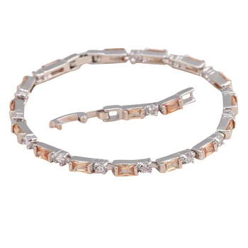 Bijuterii atractiv Aniniversary cadou pentru iubitul Rose Crystal placat cu Argint Bratari en-Gros de bijuterii de moda TBS781