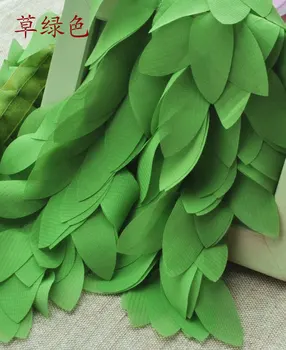 Blake 3D Șifon Flori Aplicatie din Dantela Boa Trim Cusut Franjuri Dantelă Panglică Arc Fusta LacePink Menta Verde Alb Negru 6CM Larg