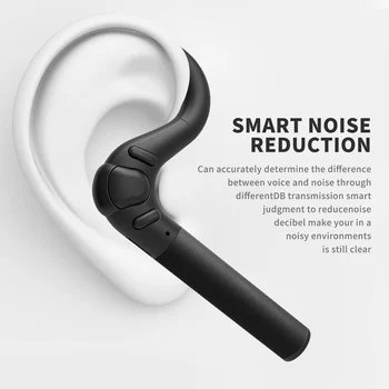 Bluetooth Căști de Anulare a Zgomotului Căști fără Fir Masina Casca cu Microfon Antrenament de Afaceri Cască Sweatproof pentru Sporturile de Funcționare