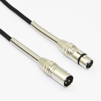 Bochara 3Pin Cablu XLR de sex Masculin la Feminin M/F cu arc de Protecție Pentru Amplificator de Microfon 1m 1.8 m 3m 5m 7,6 m 10m 15m 20m