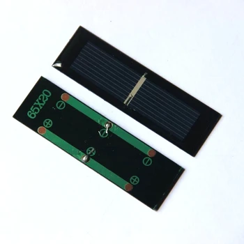 BUHESHUI Mini 0.125 W 1V Bolycrystalline Modulul de Celule Solare DIY Panou Solar Încărcător de Baterie Sistem de Educație 65*20MM Epoxidice 10buc