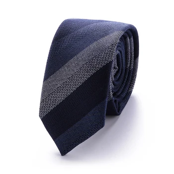 Bărbați Cravată Cravată subțire albastru cu dungi Noutate Înguste Clasic de Cravata Slim din bumbac 6 cm Pentru Bărbați Petrecere de Nunta de Afaceri T51-20