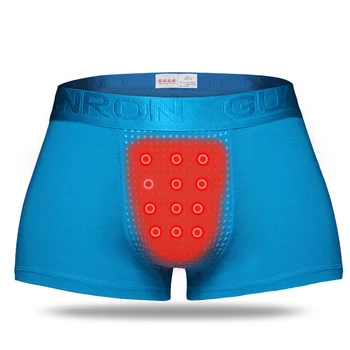 Bărbați Modale de Sănătate Pantaloni Turmalina Magnet Sexy Lenjerie de corp Elastic de Chiloți Respirabil U Convex Modelarea Rece pentru Bărbați boxeri