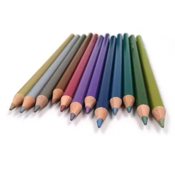 Cadou 12/set Culoare Creion Metalic de Culoare Creion, Marker, Creion de Desen Creioane colorate pentru Negru Desen de Hârtie de Artă