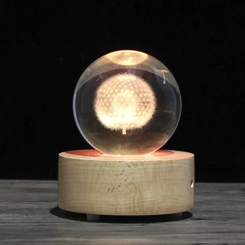 Cadou de crăciun globuri de Zăpadă glob de Cristal cutie muzicala din lemn, difuzor Bluetooth