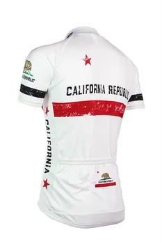 CALIFORNIA REPUBLICA Ciclism Jersey Roupa Ciclismo Vara Respirabil Poliester Biciclete Biciclete Ciclism de Îmbrăcăminte Haine Biciclete