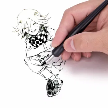 Calitate 5 Penițe de scris și 2 buc Mâner Pentru Artist de benzi Desenate Anime Stilou Caligrafie Aprovizionare Desen Anime Multi Școală de Artă Furnizor