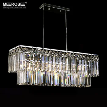 Candelabru Modern Lumina de Cristal Montaj Dreptunghi Lampă de Agățat pentru sala de Mese Lustru Acasă de Iluminat corp de Iluminat