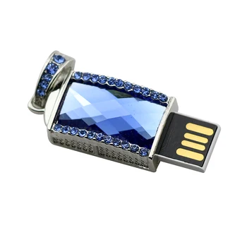 Capacitatea reală USB 2.0 Flash Drive 128GB Pen Drive Pendrive Drăguț Cristal Piatră prețioasă Stil 8GB 16GB 32GB 64GB Memorie Stick