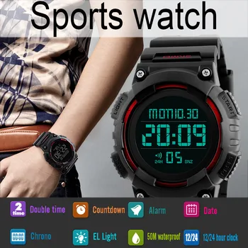 Casual Rosu Dail Înot Ceas Sport Barbati Femei LED Electronic Ceas Lancardo Brand Digital Ceasuri Barbati Ceas Horloge Mannen