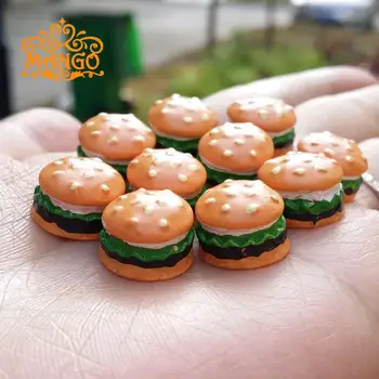 Casă de păpuși în Miniatură 1:12 cake shop Handmade, produse alimentare Hamburger bucătărie Aprovizionare Deco 10 buc Transport Gratuit
