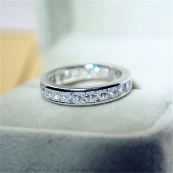 CC S925 Argint Lovers Inele Duble Pentru Barbati Design Simplu Angajament Ringen Mirele Nunta Bijuterii Dragostea Promit Bijoux CC655