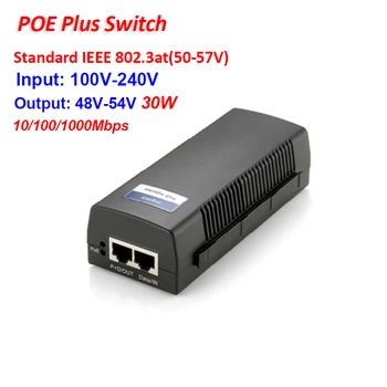 CCTV 12+ 36 - Endspan Onput 48V-54V 30W Gigabit IEEE 802.3 at/af POE Standard Plus Switch 10/100/1000Mbps pentru IP POE Camra