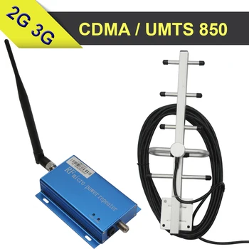 CDMA850 3G UMTS850 Telefon Mobil Semnal de Rapel 65dB Gaub GSM 850mhz Mobile Celulare Amplificator Repetidor 850 mhz Set + Antena Yagi