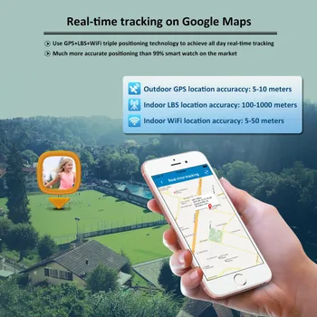 Ceas inteligent GPS Tracker pentru Copii T58 de Urmărire în timp Real Dispozitiv Bratara GPS Locator SOS Voce Monitoriza Traseul Istoric Agenda telefonică